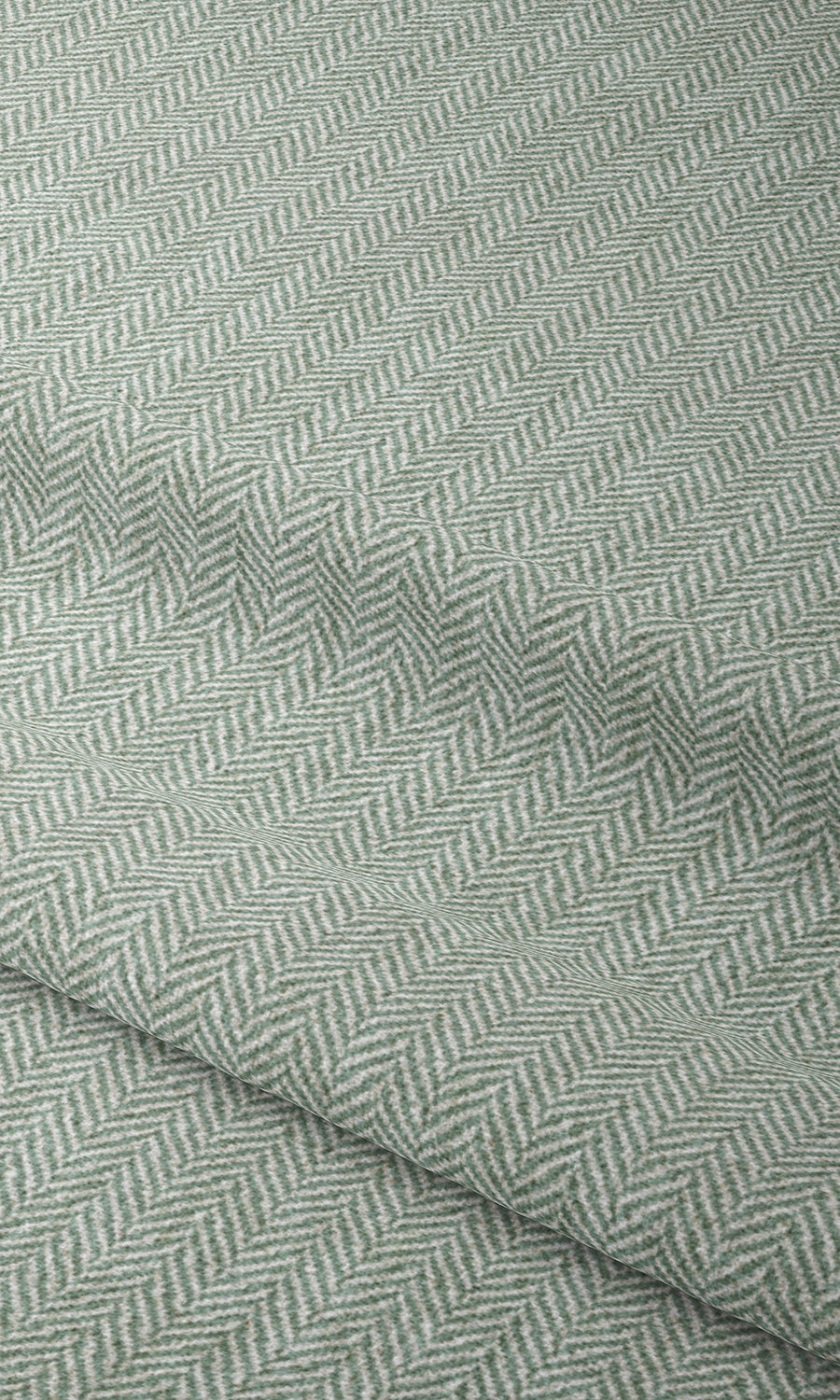 Herringbone Print Window Treatments Fabric By the Yard (Egg Blue/ White)