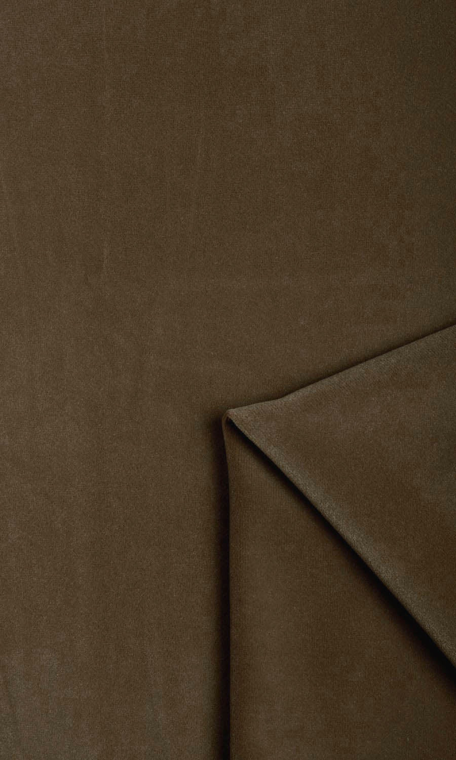 Velvet Window Treatments Fabric Sample (Mocha Brown)