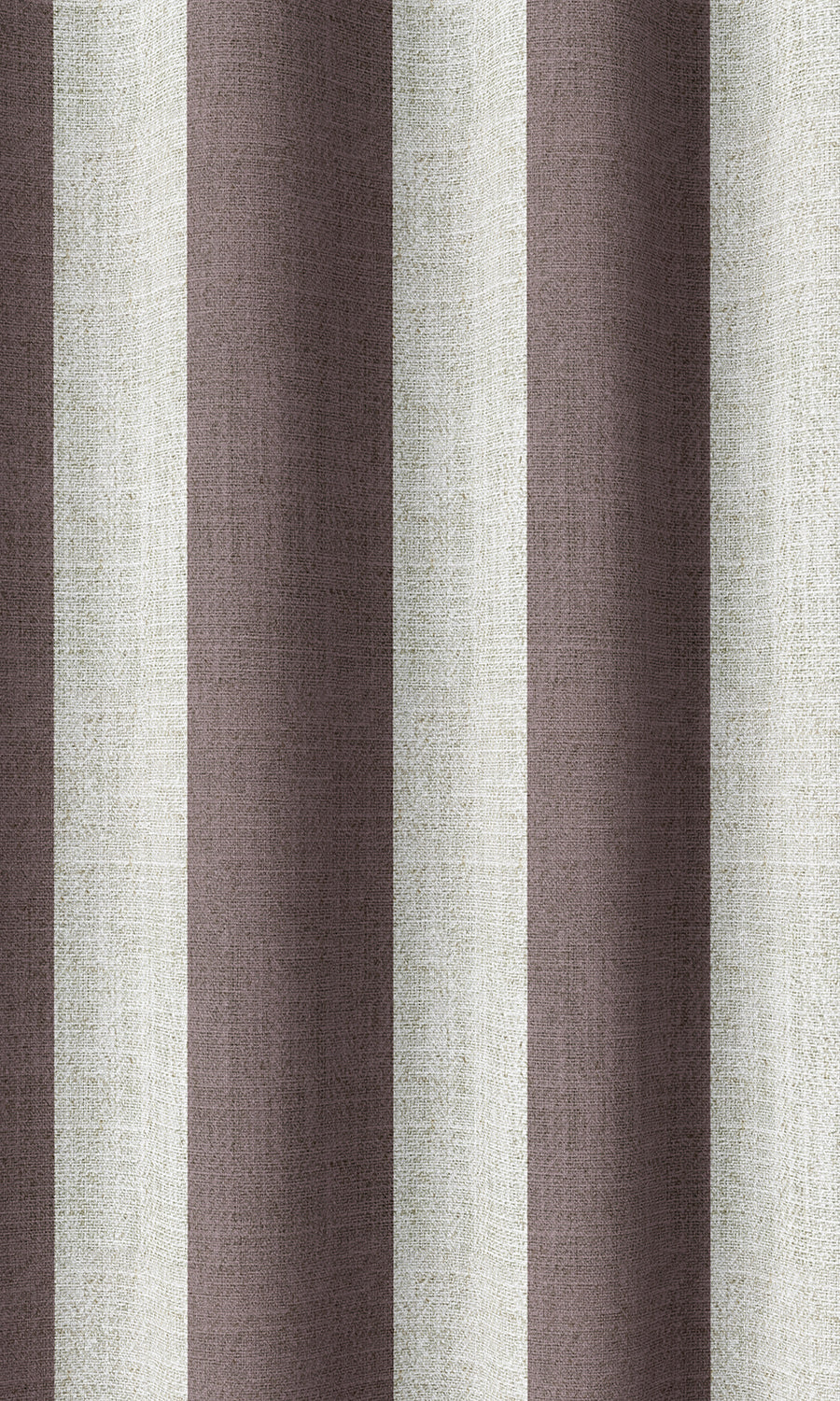 Striped Home Décor Fabric By the Metre (Plum Purple)