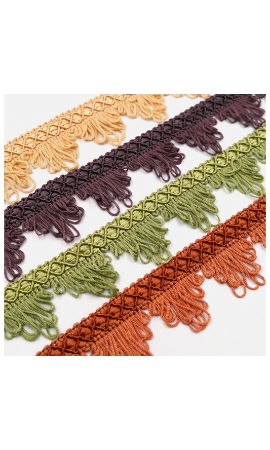 Window blinds fringe trim