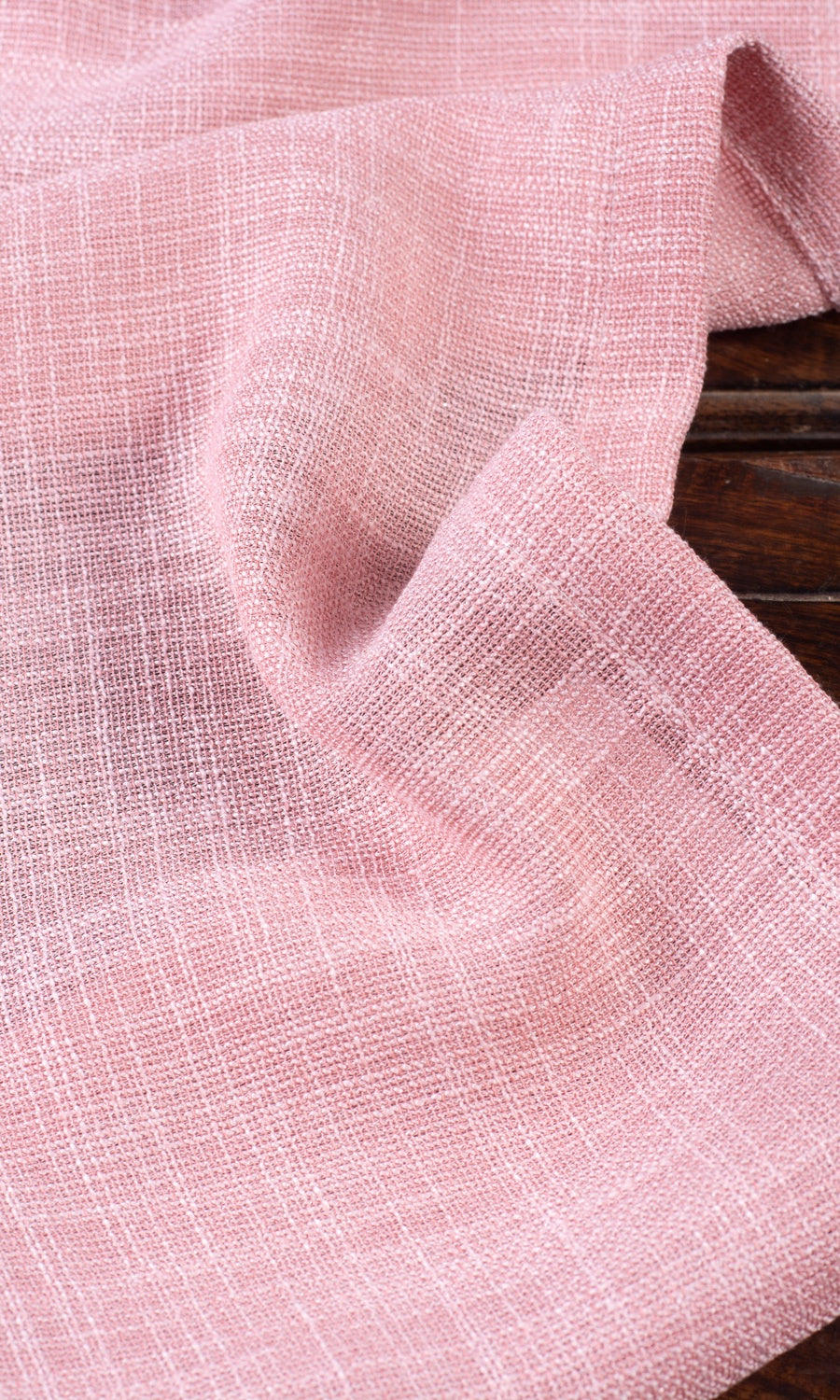 Textured Sheer Fabric Sample for Roman Blinds & Shades (Pink)