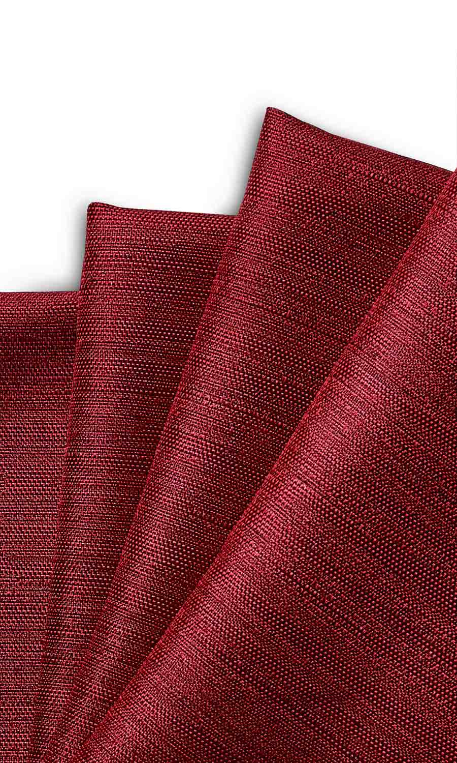 Faux Silk Home Textile Fabric Material By the Yard (Red)