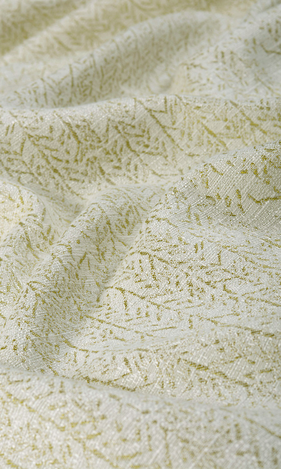 Herringbone Poly-Cotton Home Textile Fabric Material Sample (Pale Green)