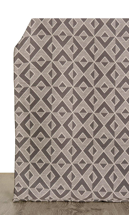 Geometric Roman Blinds (Charcoal Grey)