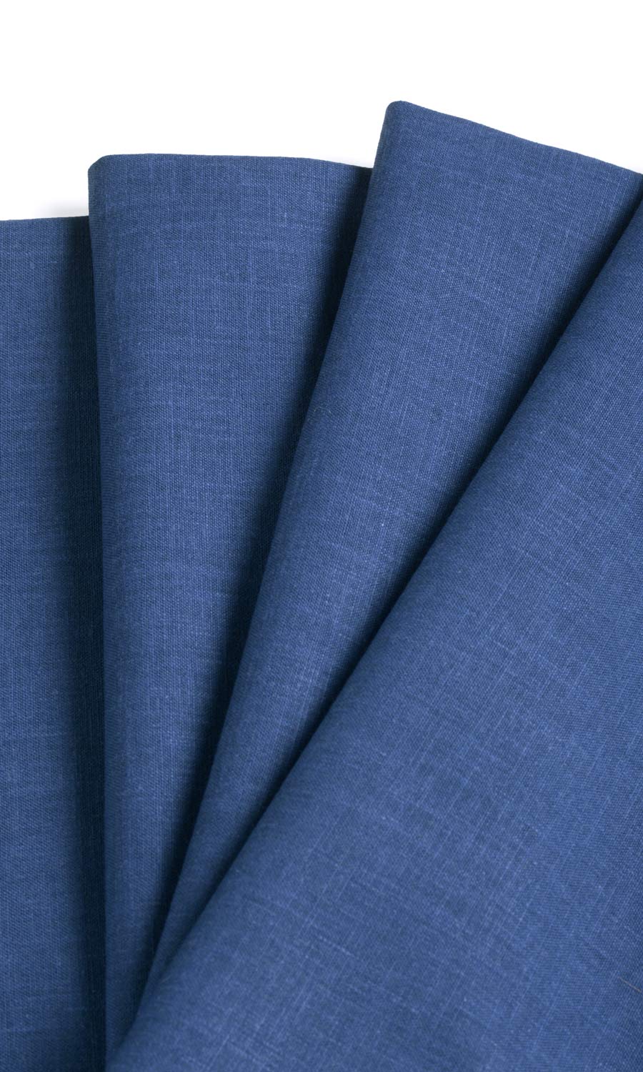 Poly-Cotton Blend Window Treatments Fabric By the Yard (Cobalt)