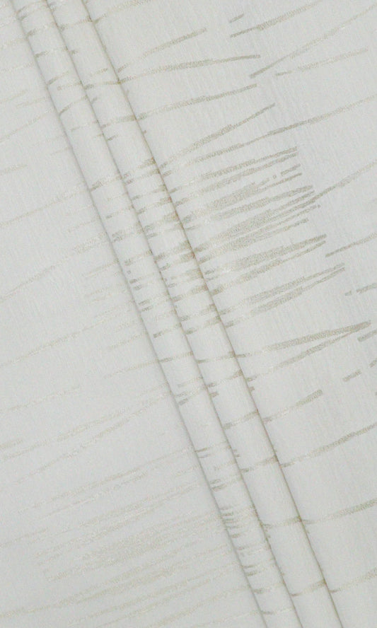 Abstract Print Home Décor Fabric By the Yard (White/ Ivory)